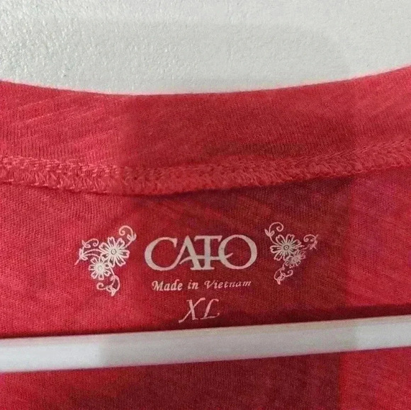 NWOT- cato ruched side hot pink top! - Picture 3 of 3